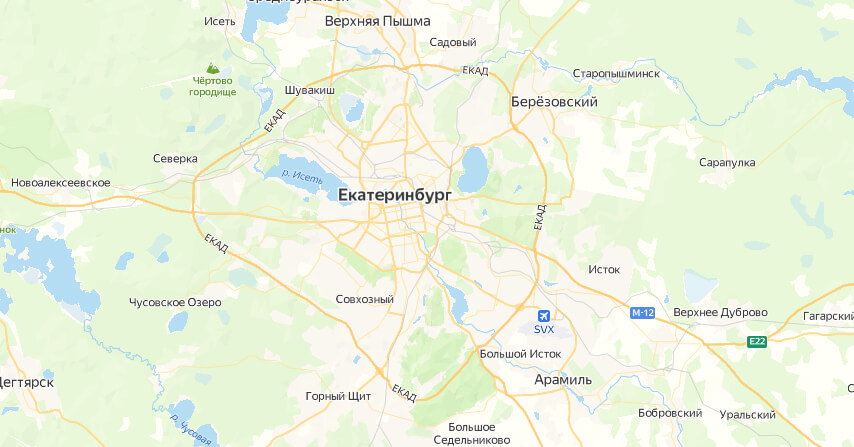 Обслуживаем все районы Екатеринбурга